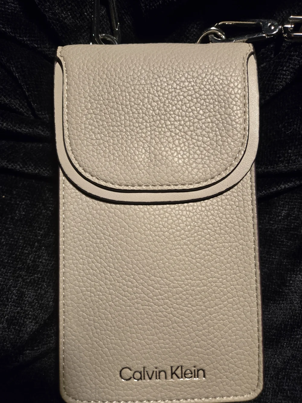Calvin Klein Beige Crossbody Phone Pouch - Picture 8 of 9